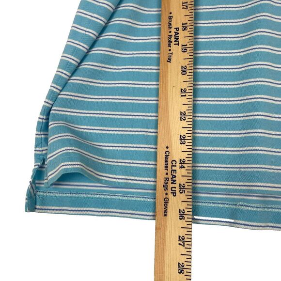 Vineyard Vines Men's size XL Blue Polo Shirt, Classic White Stripes 100% Cotton - Picture 5 of 12